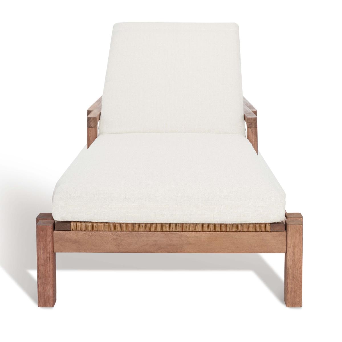 Safavieh Couture Donnamaria Wicker Sun Lounger, CPT1027 - Natural / White