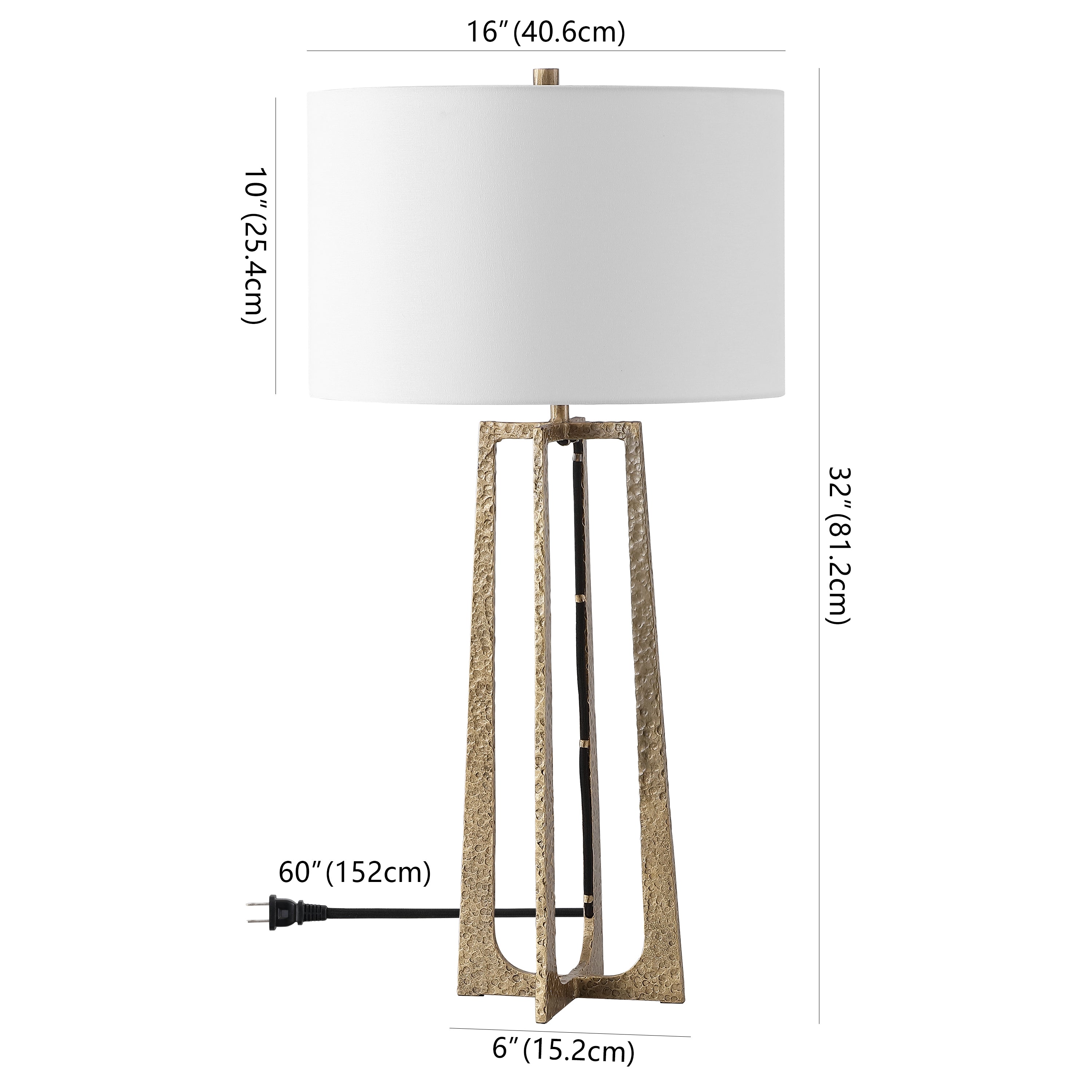 Pollyanna Metal Base Table Lamp | Safavieh Couture - CTL1050