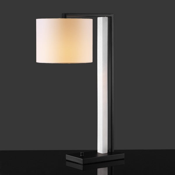 Safavieh Couture Katryna Alabaster And Metal Table Lamp, CTL1058 - Black / White