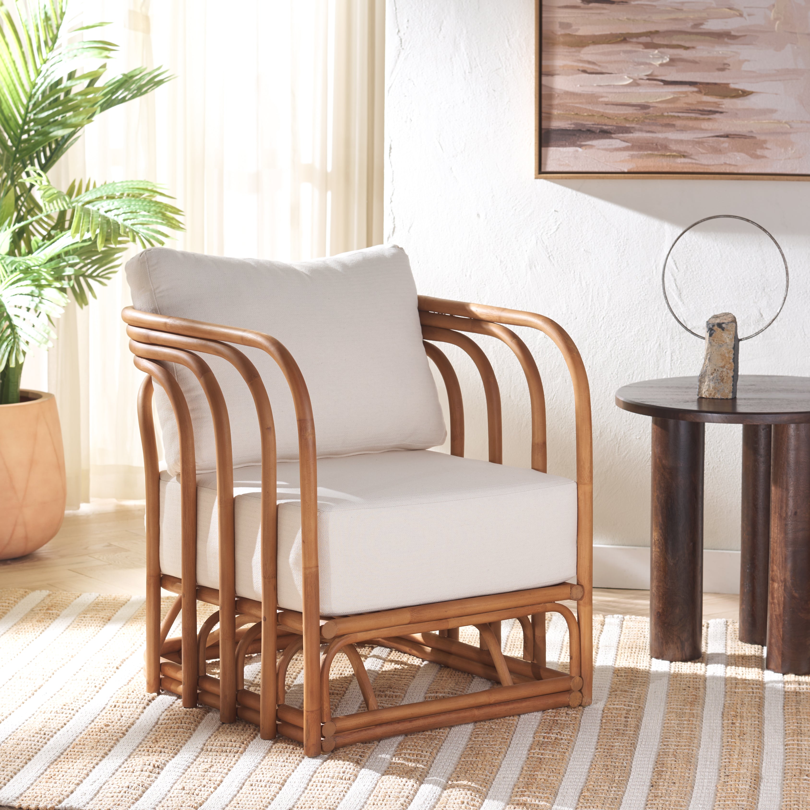 Harlowe Rattan Accent Chair | Safavieh Couture - CWK3002