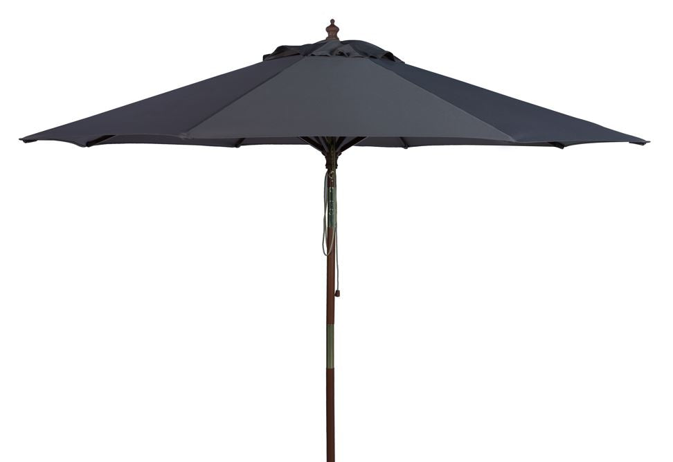 Cannes 9Ft Wooden Outdoor Umbrella  | Safavieh - PAT8009