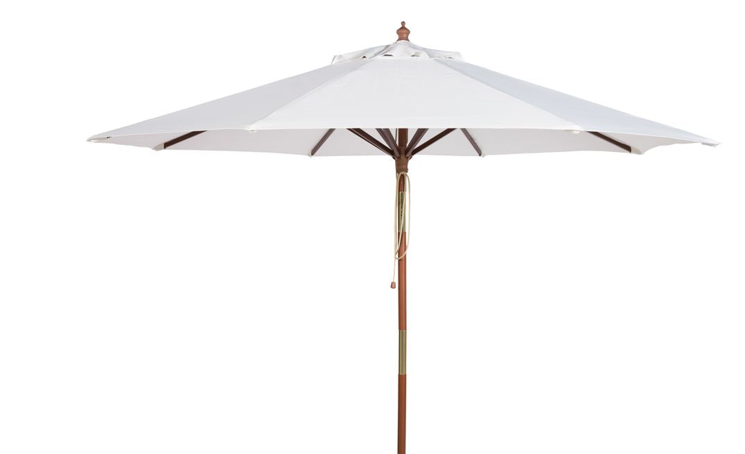 Cannes 9Ft Wooden Outdoor Umbrella  | Safavieh - PAT8009