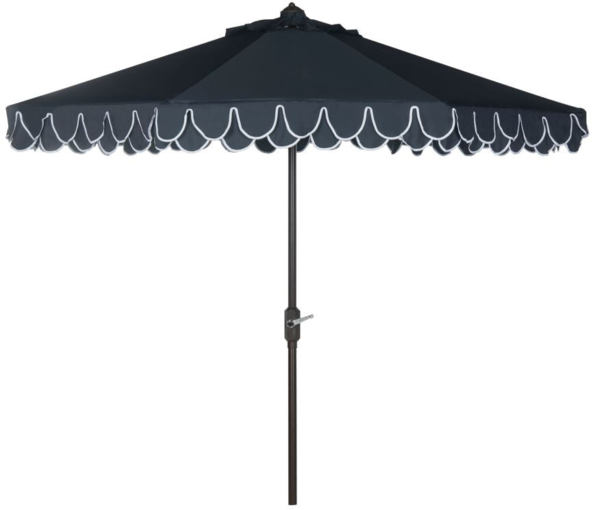 Uv Resistant Elegant Valance 9Ft Auto Tilt Umbrella | Safavieh - PAT8006