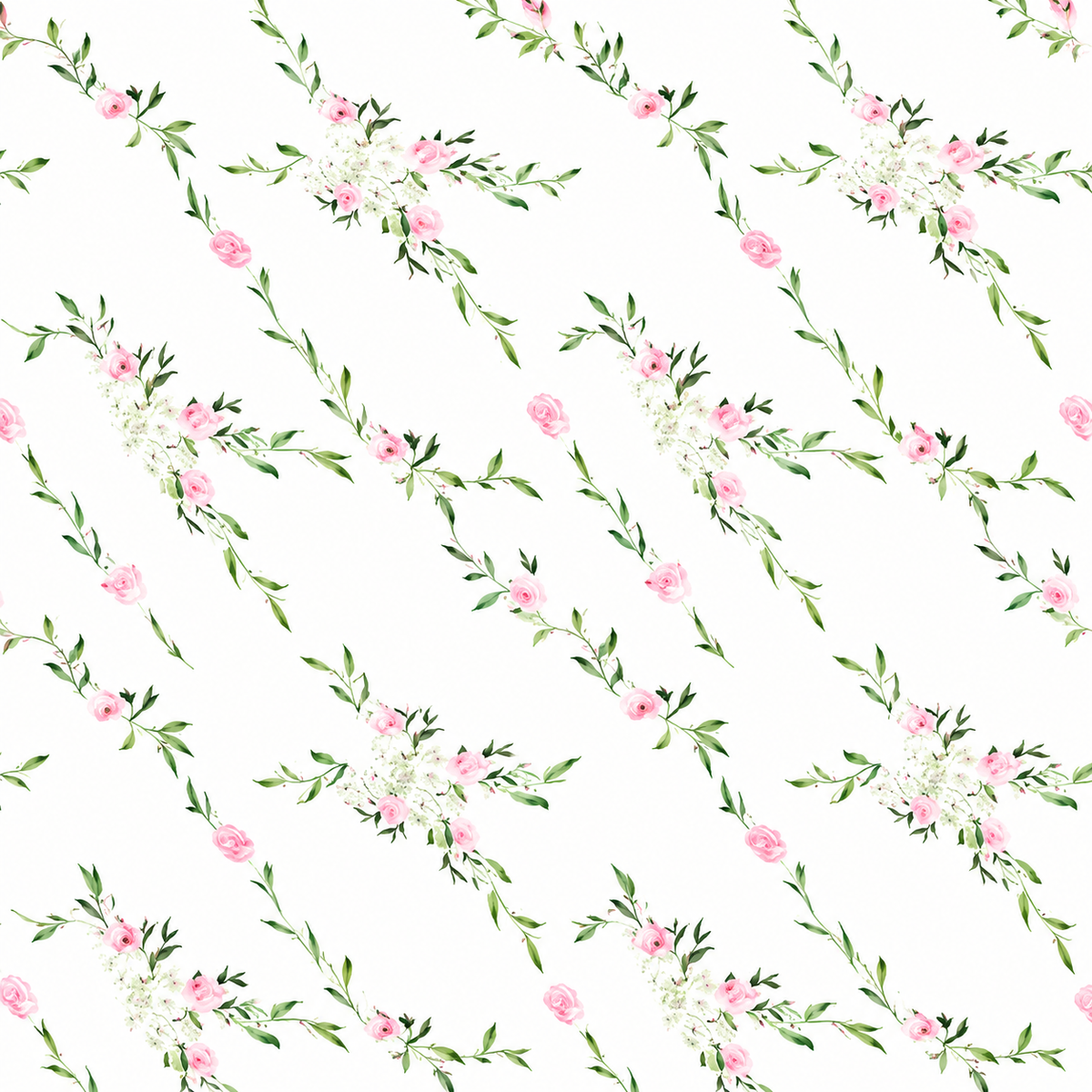 Pink Floral Trellis Gift Wrap