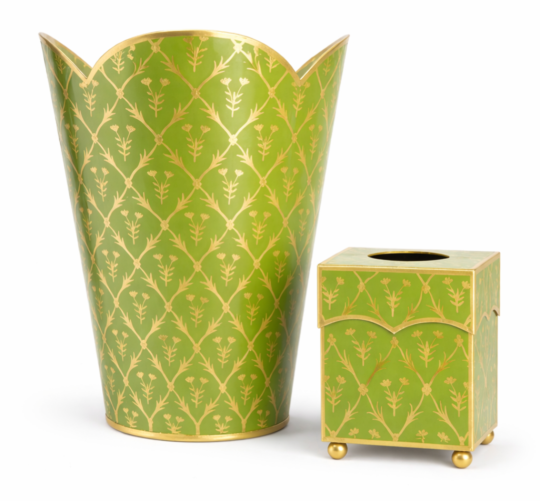 The Enchanted Home Tulip Wastepaper Basket & Tissue