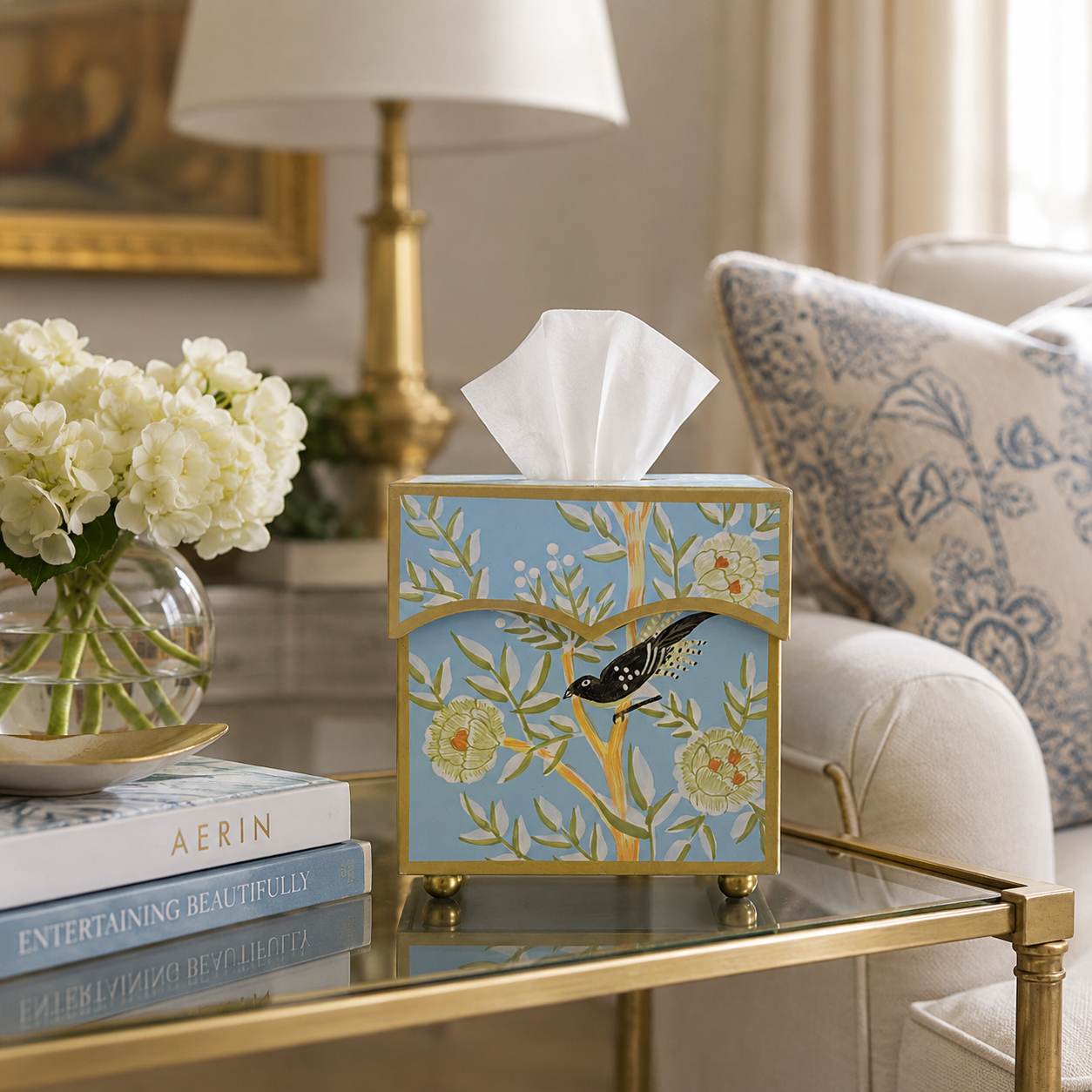The Enchanted Home Chinoiserie Tissue Holder