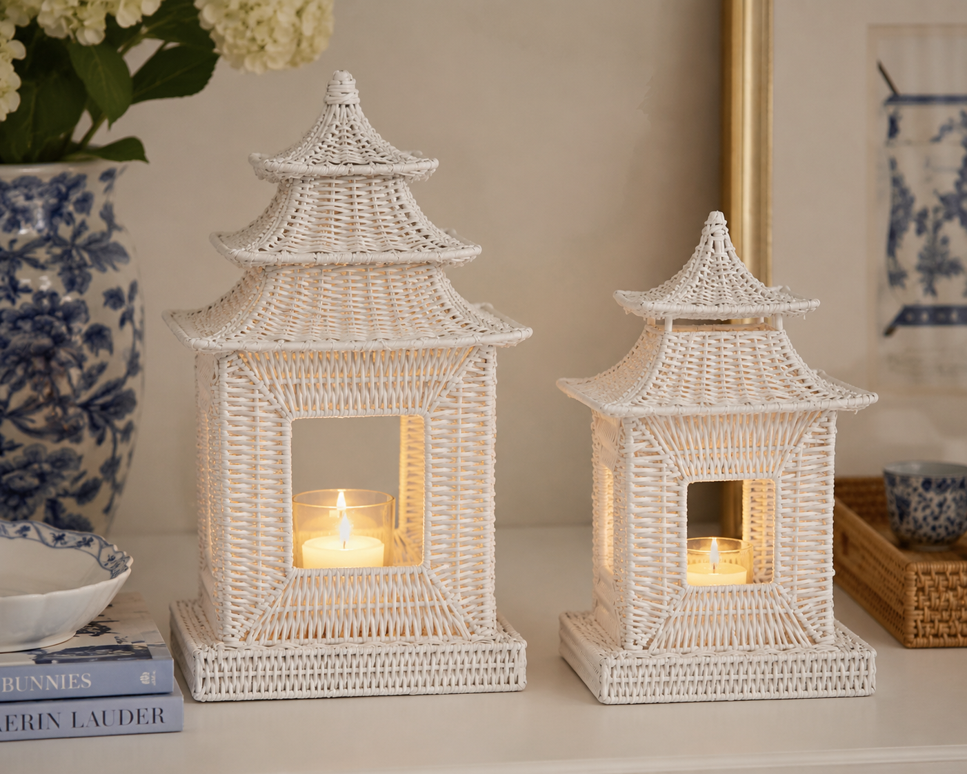 White Square Pagoda (2 Sizes)