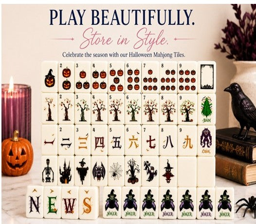 Halloween Mahjong Tile Set