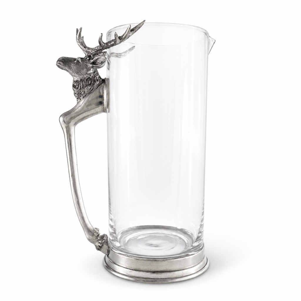 Deer Glass Pitcher