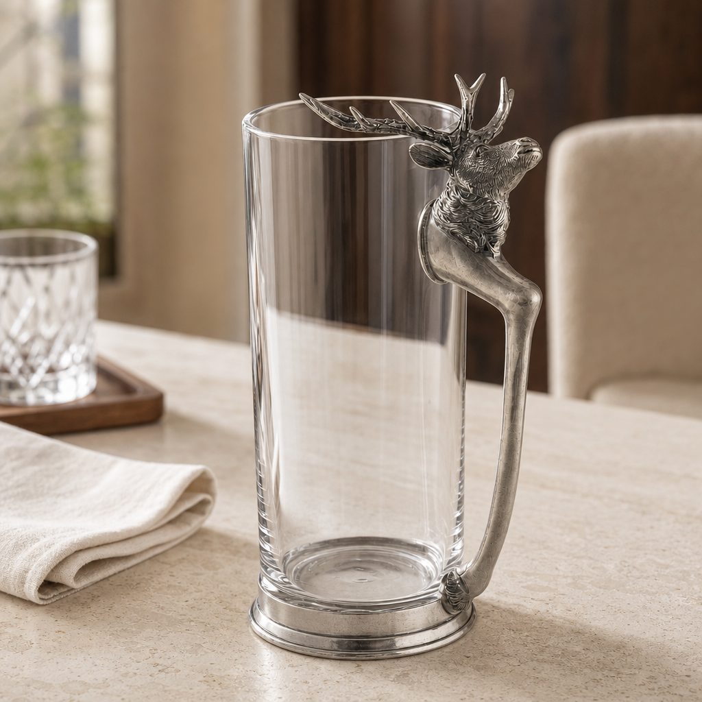 Deer Glass Pitcher