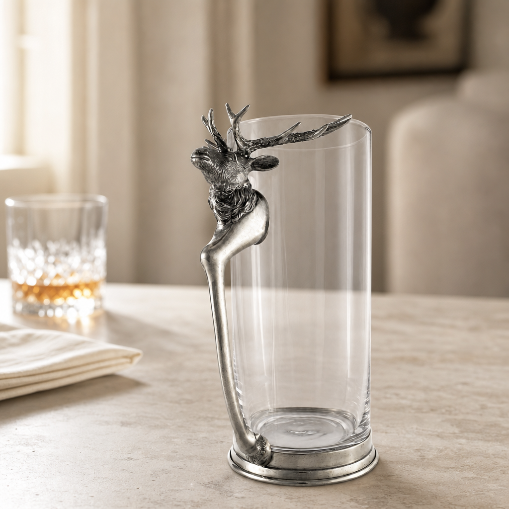 Deer Glass Pitcher