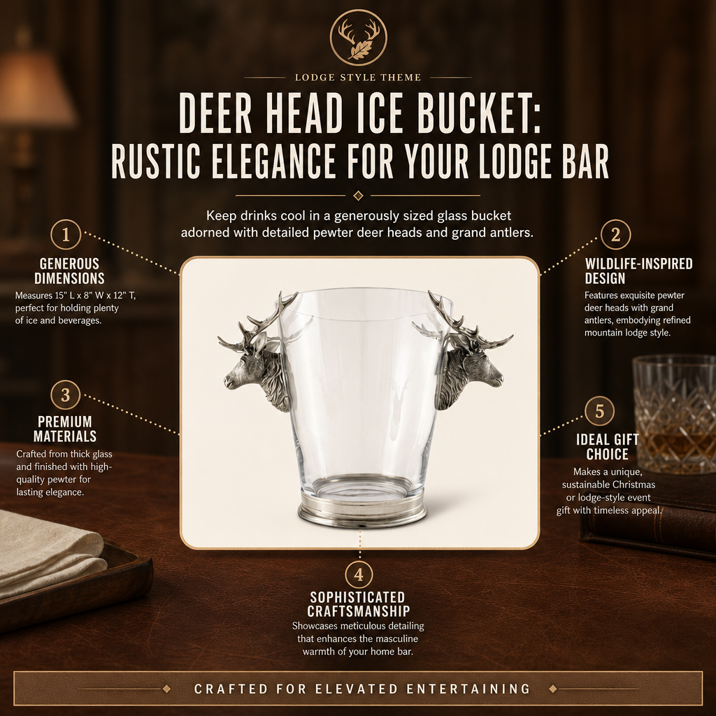 Deer Head Ice Bucket