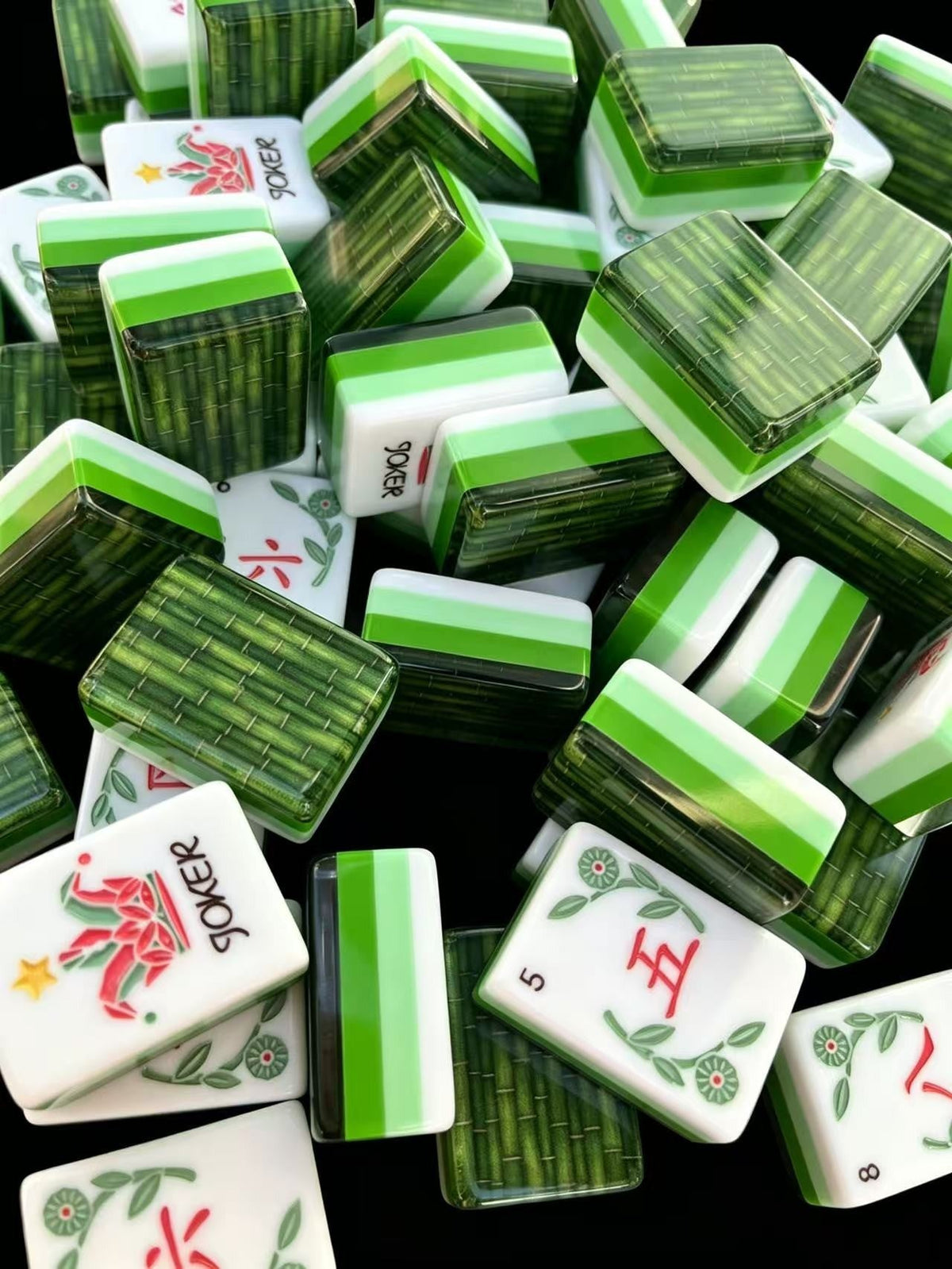 Bamboo Garden Mahjong Tile Set