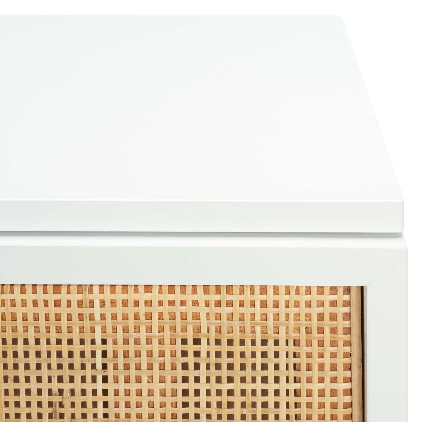 Zadie 6 Drawer Rattan Dresser | Safavieh - White / Natural