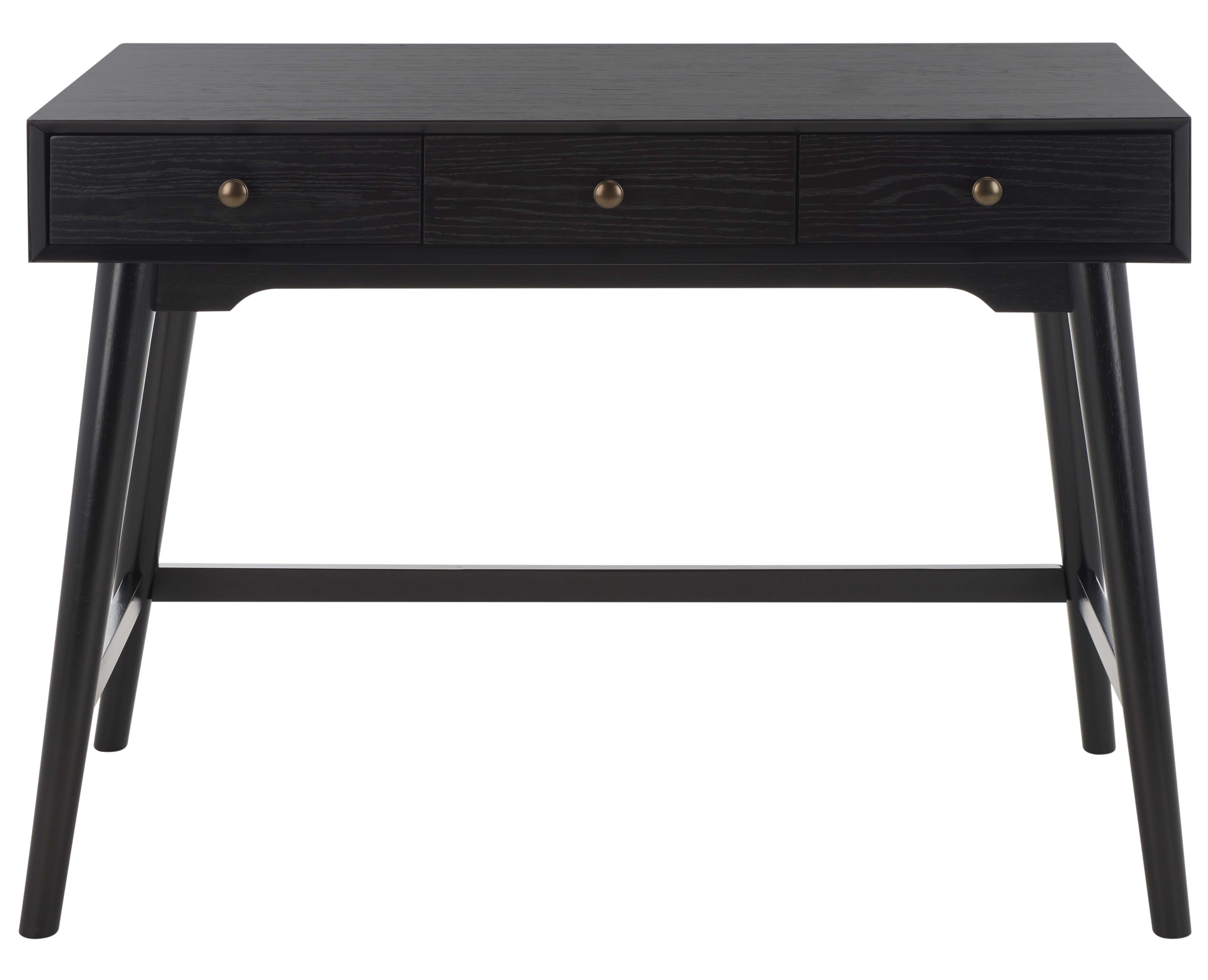 Scully 3 Drawer Desk | Safavieh - Black