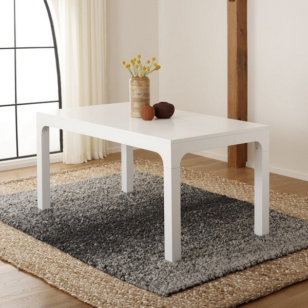 Gael Rectangle Dining Table, DTB5001 | Safavieh - White