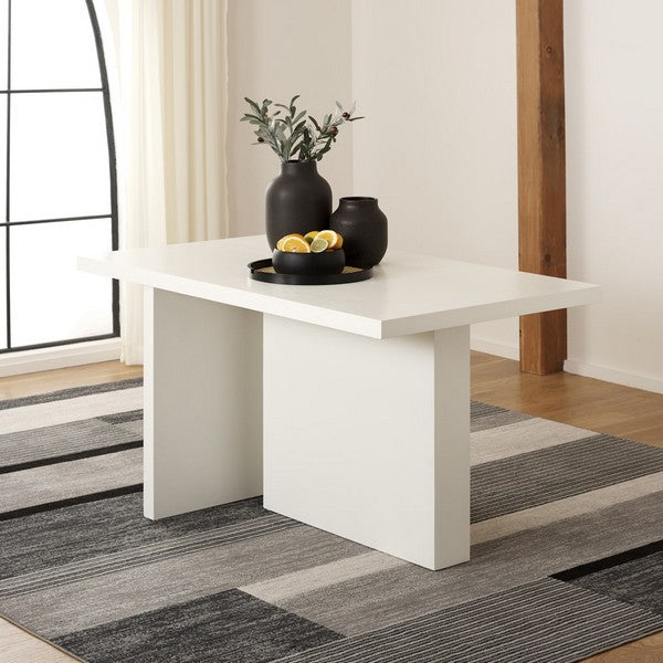 Assana Dining Table, DTB9703 | Safavieh - Ivory