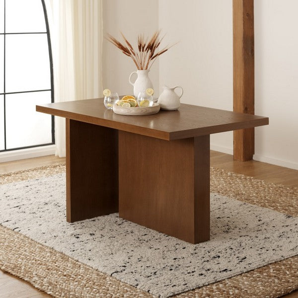 Assana Dining Table, DTB9703 | Safavieh - Natural Brown