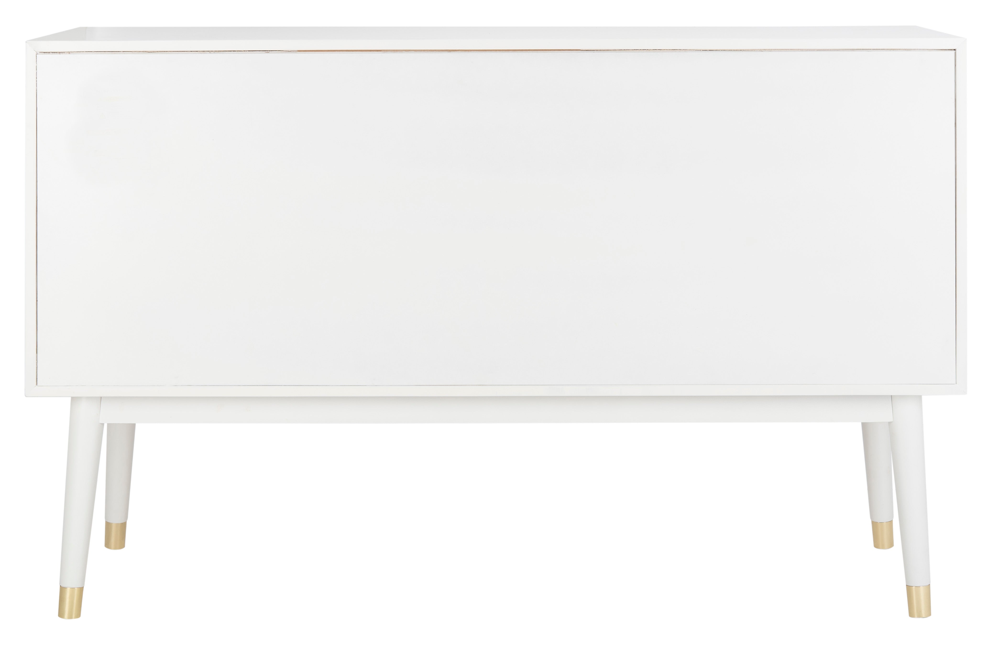 WHITE / BRASS