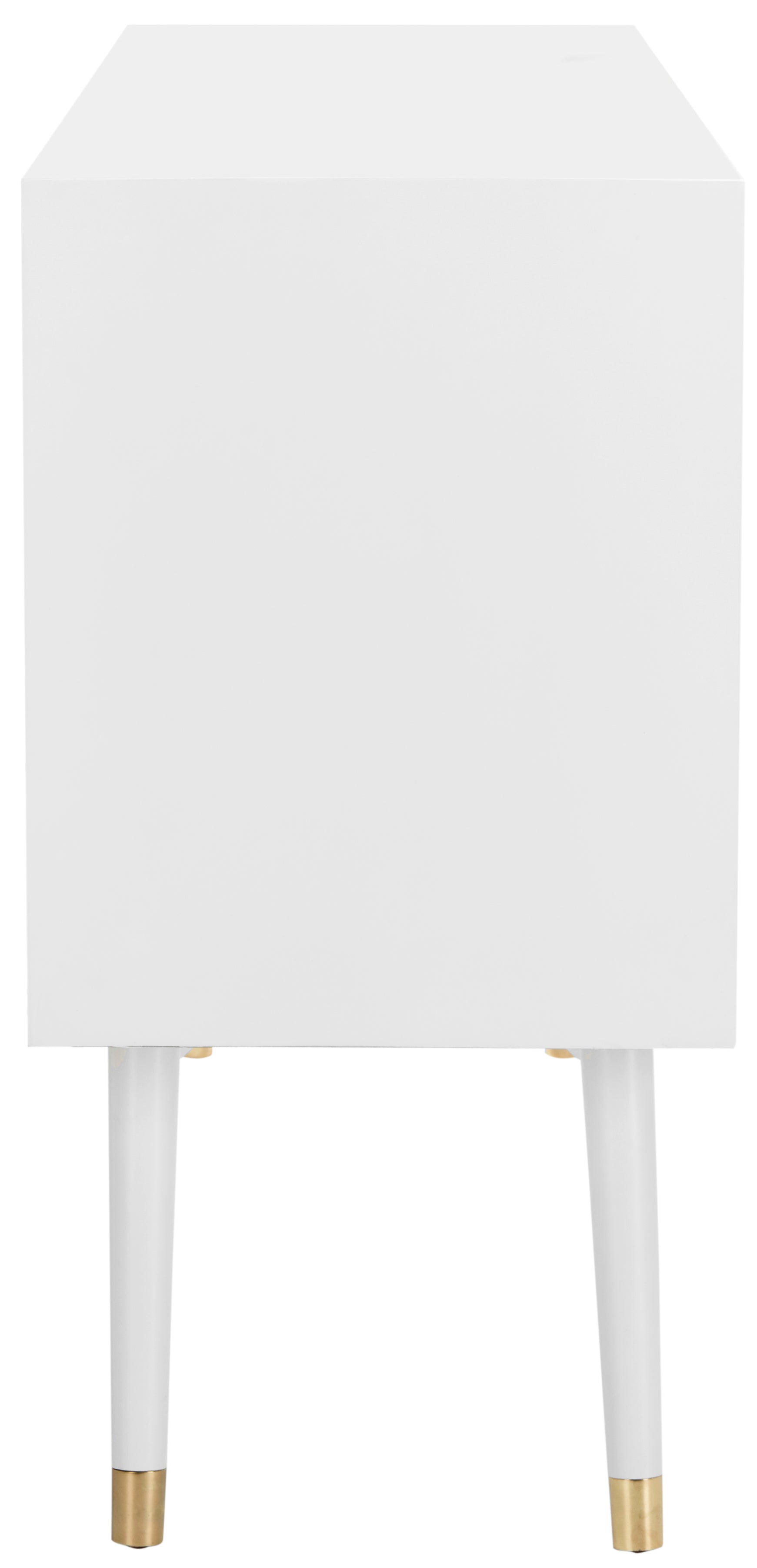 WHITE / BRASS