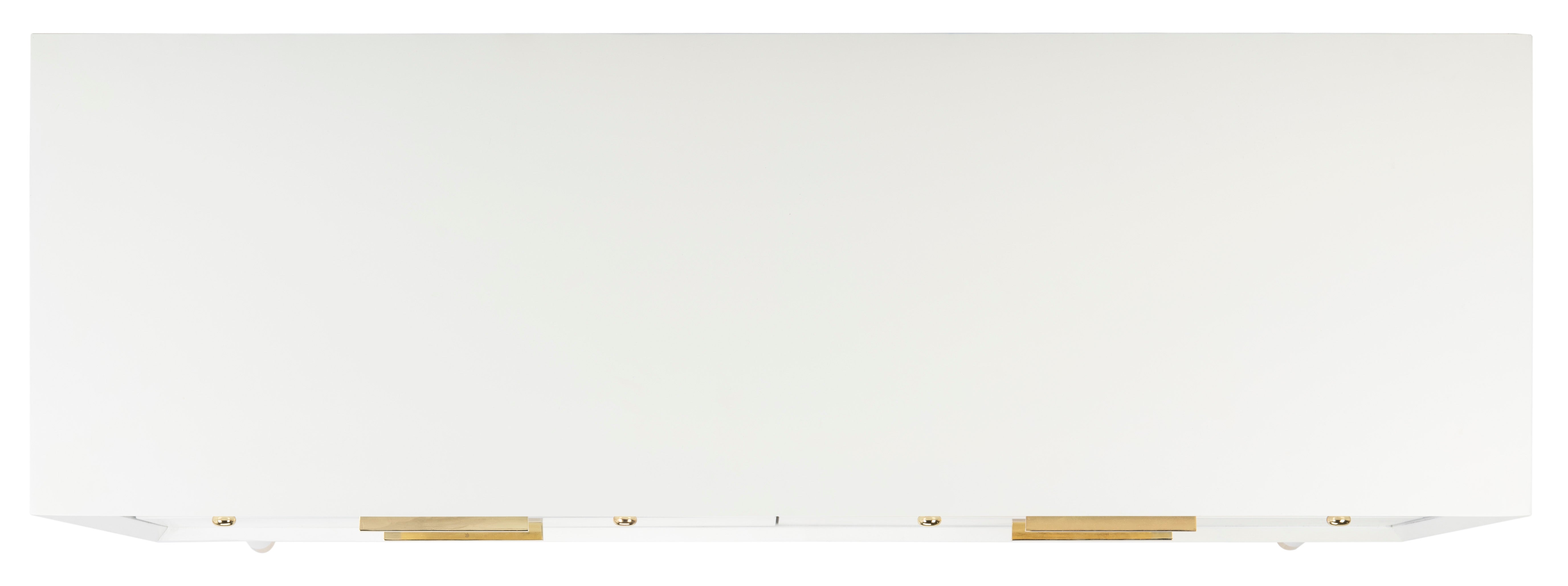 WHITE / BRASS