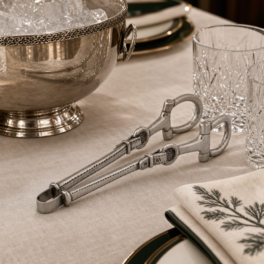 Equestrian Pewter Bit Ice Tong