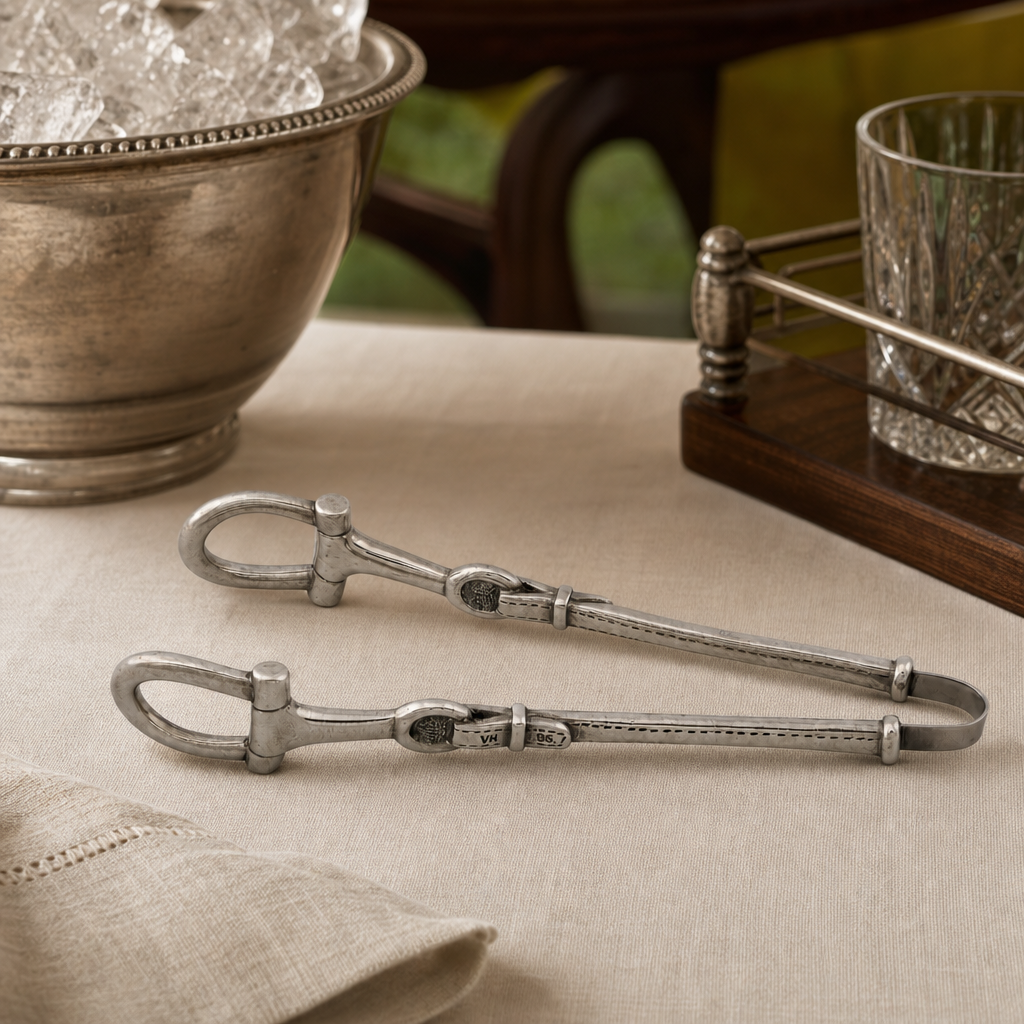 Equestrian Pewter Bit Ice Tong