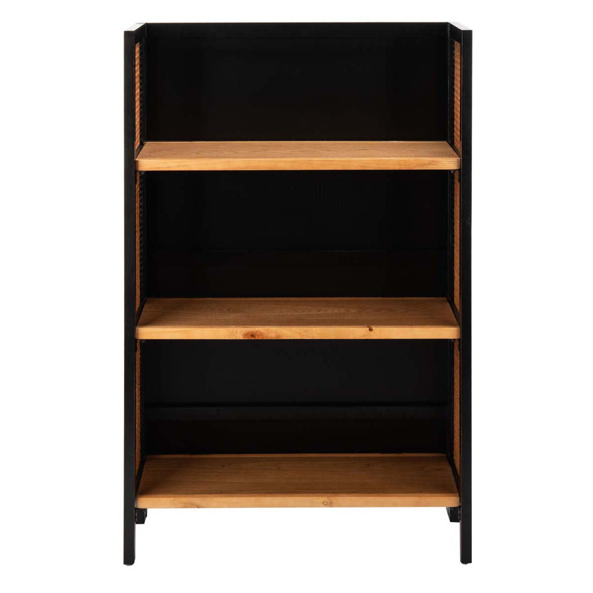 Franz 3 Shelf Open Top Etagere | Safavieh - Black / Natural