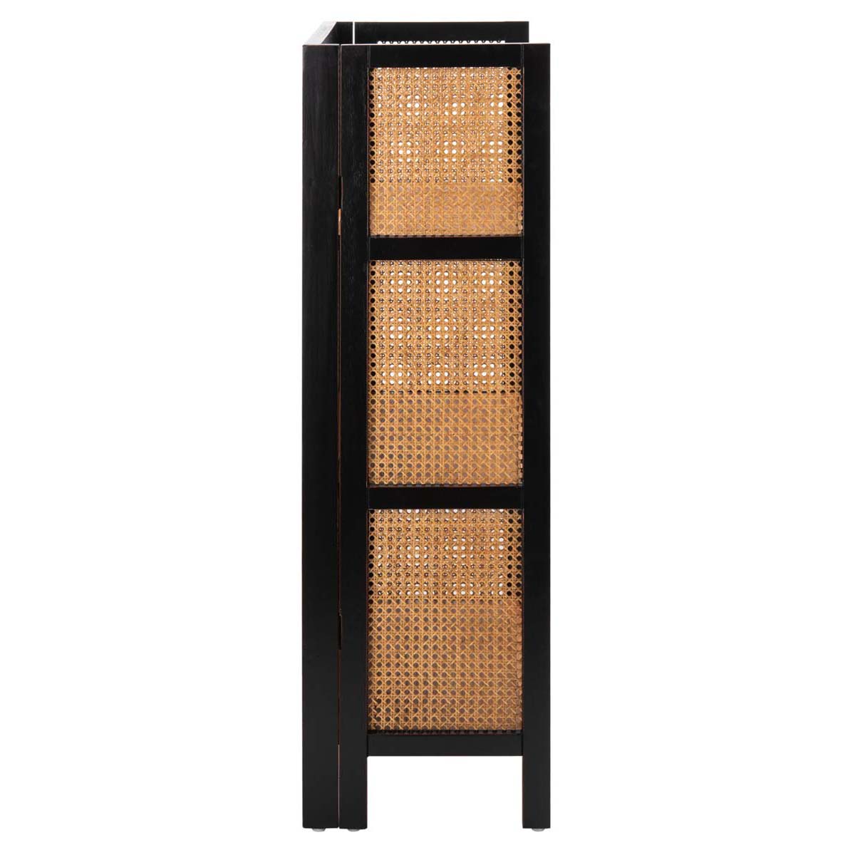 Franz 3 Shelf Open Top Etagere | Safavieh - Black / Natural