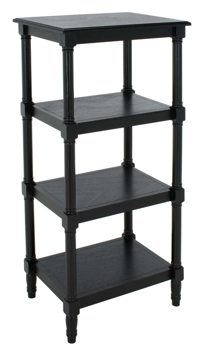 Cassie 4 Shelf Bookcase | Safavieh - Black