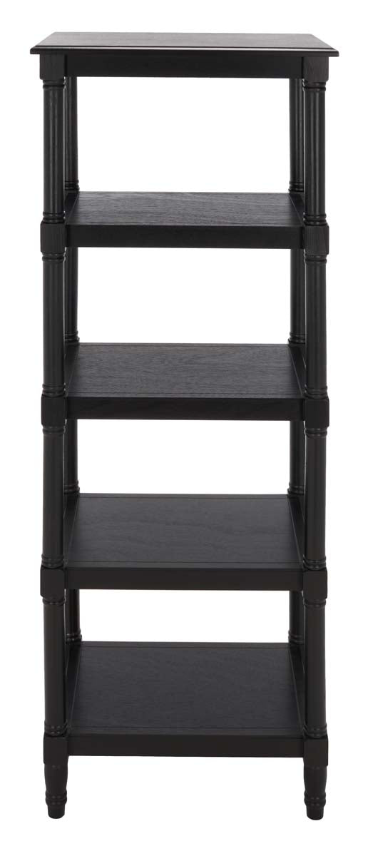 Cassie 5 Shelf Bookcase | Safavieh - Black