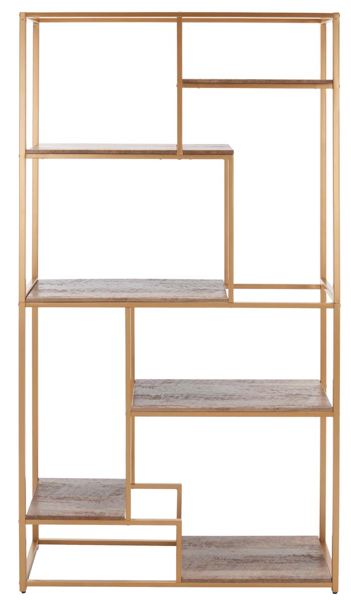 Rege 6 Shelf Etagere | Safavieh - Gold