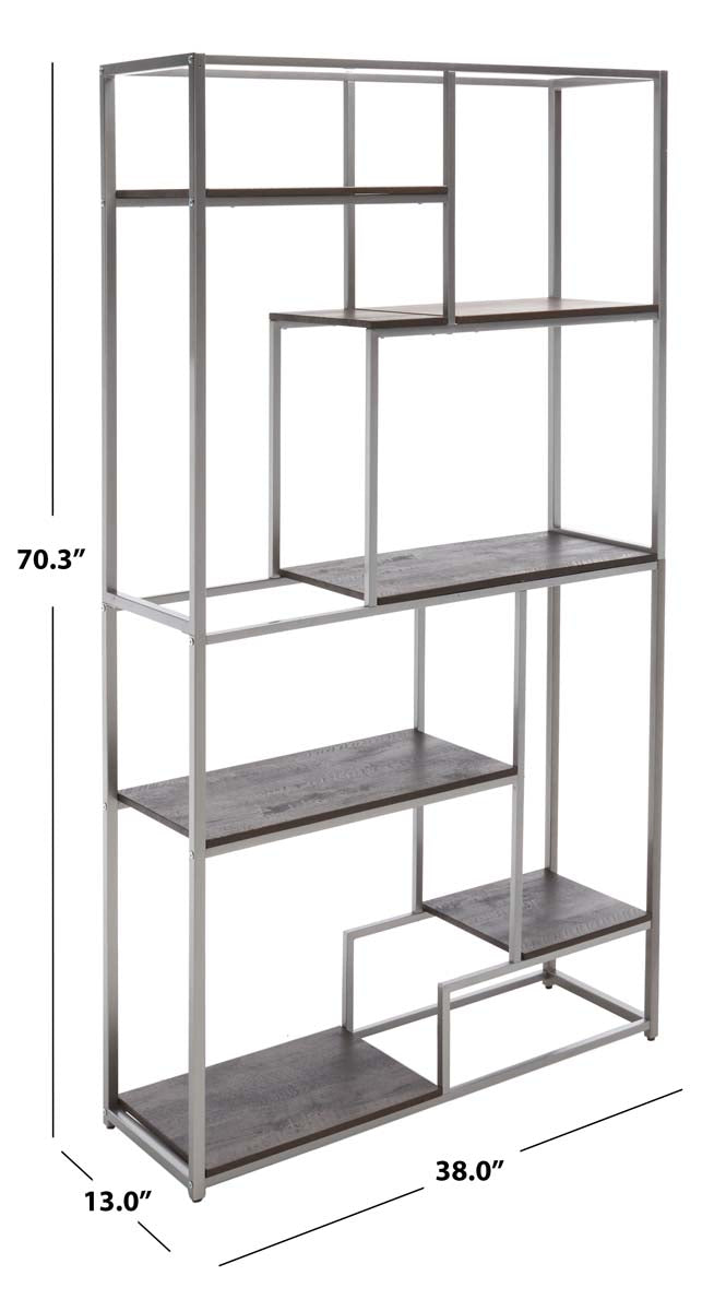 Rege 6 Shelf Etagere | Safavieh - Silver