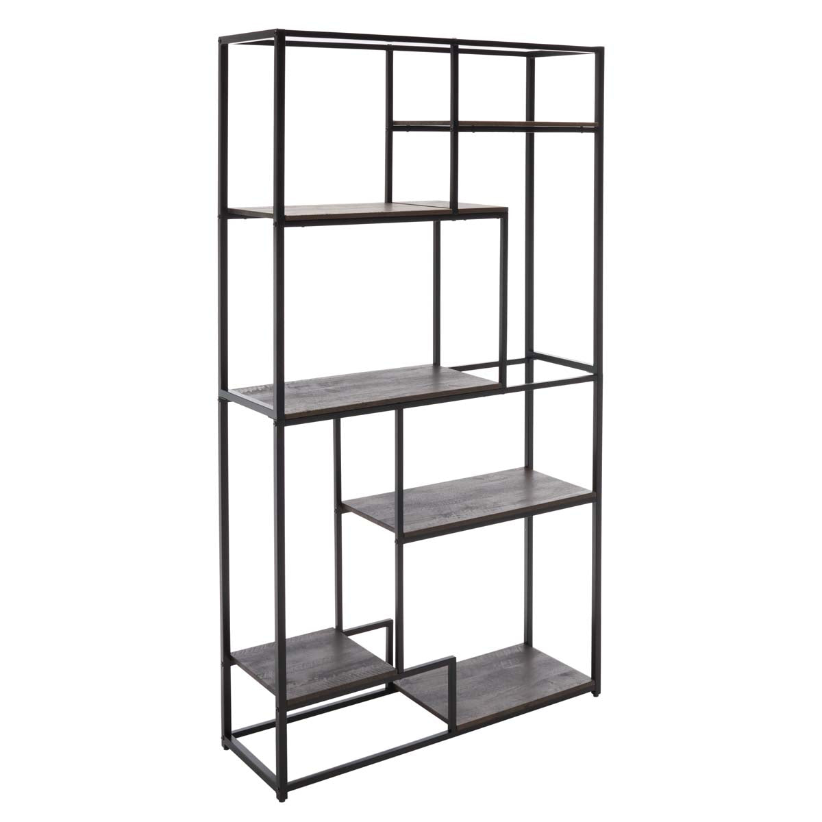 Rege 6 Shelf Etagere | Safavieh - Matte Black