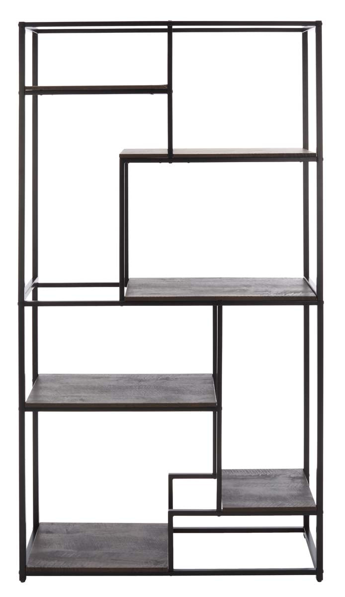 Rege 6 Shelf Etagere | Safavieh - Matte Black