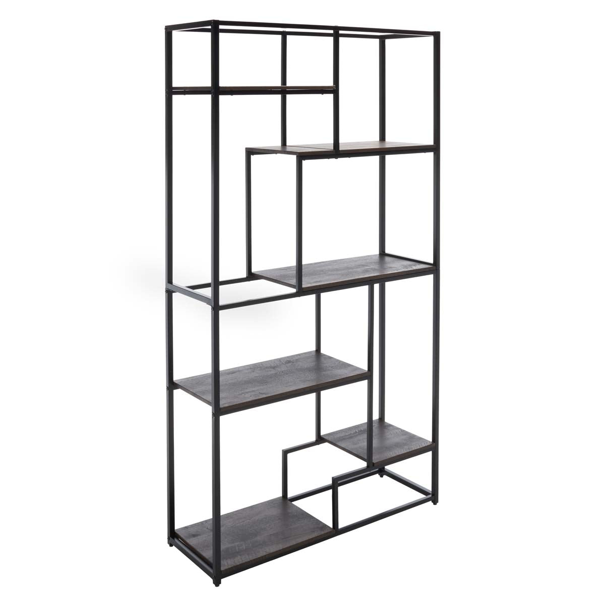 Rege 6 Shelf Etagere | Safavieh - Matte Black