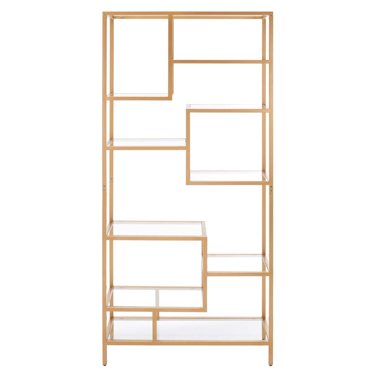 Ramie 10 Shelf Etagere | Safavieh - Gold