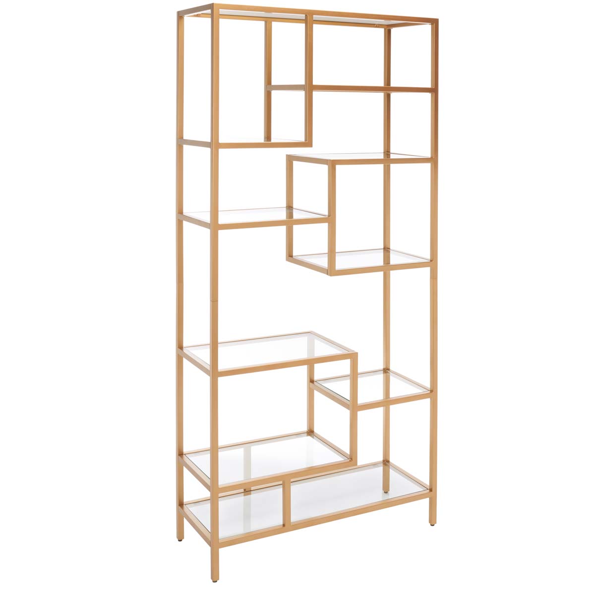 Ramie 10 Shelf Etagere | Safavieh - Gold