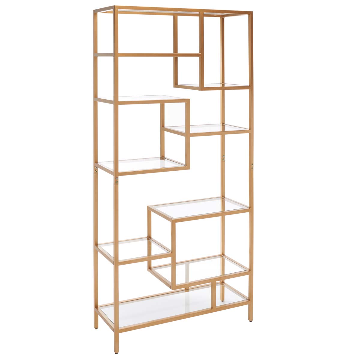 Ramie 10 Shelf Etagere | Safavieh - Gold