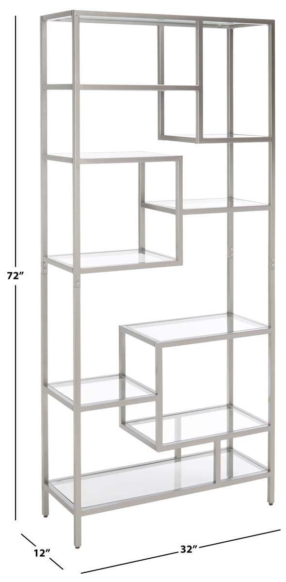 Ramie 10 Shelf Etagere | Safavieh - Silver