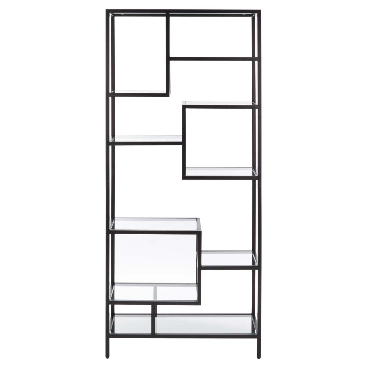 Ramie 10 Shelf Etagere | Safavieh - Matte Black