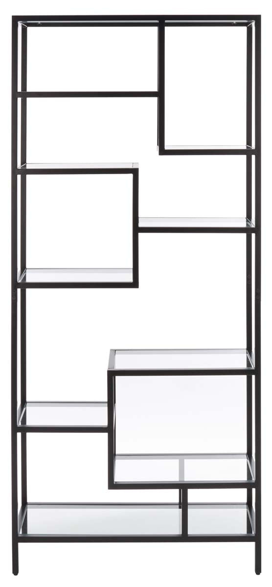 Ramie 10 Shelf Etagere | Safavieh - Matte Black