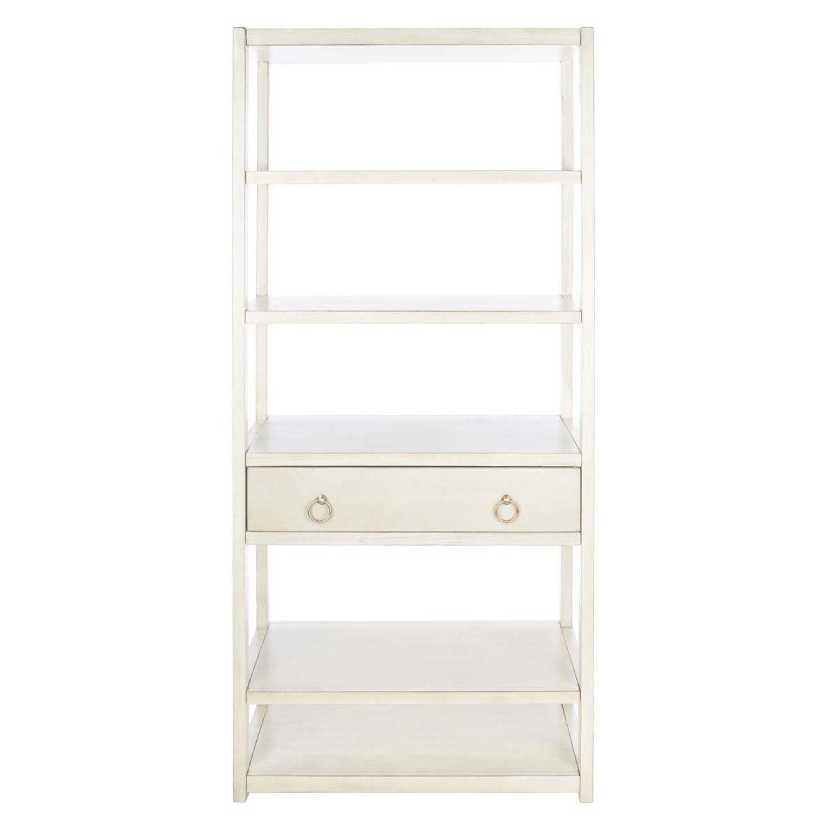 Johni 1 Drawer 5 Shelf Etagere | Safavieh - Antique White