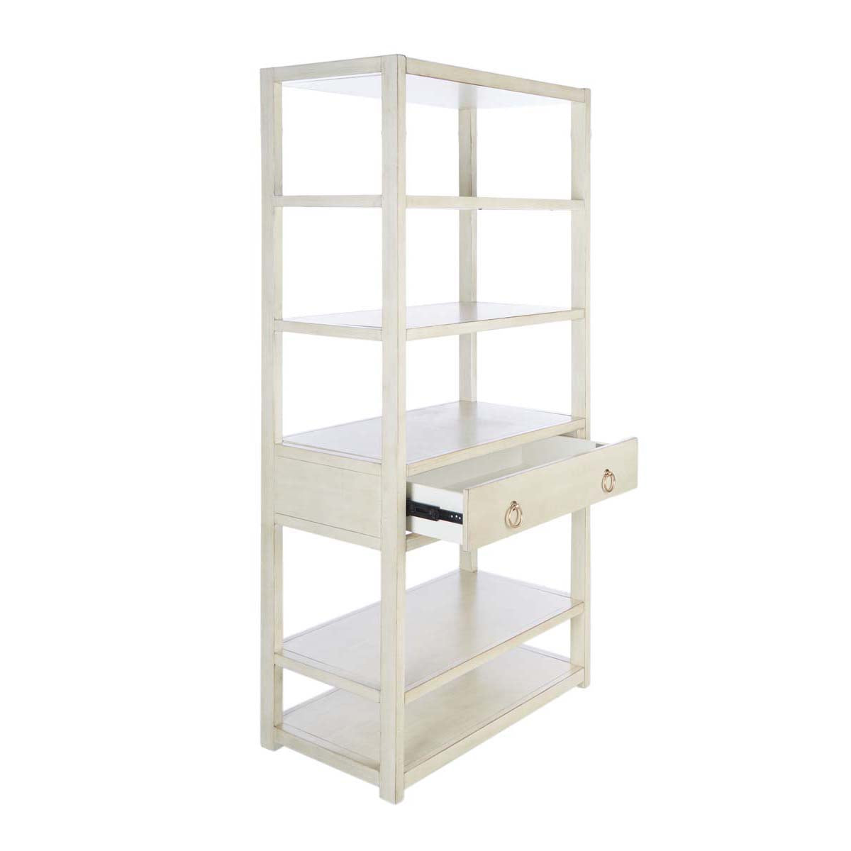 Johni 1 Drawer 5 Shelf Etagere-Antique White