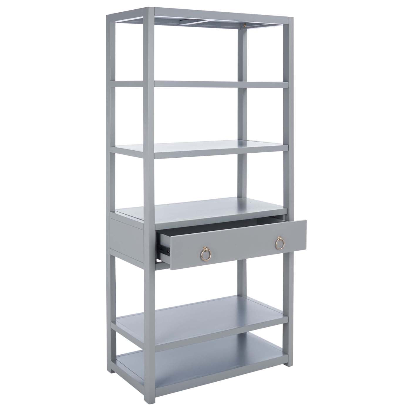 Johni 1 Drawer 5 Shelf Etagere | Safavieh - Grey