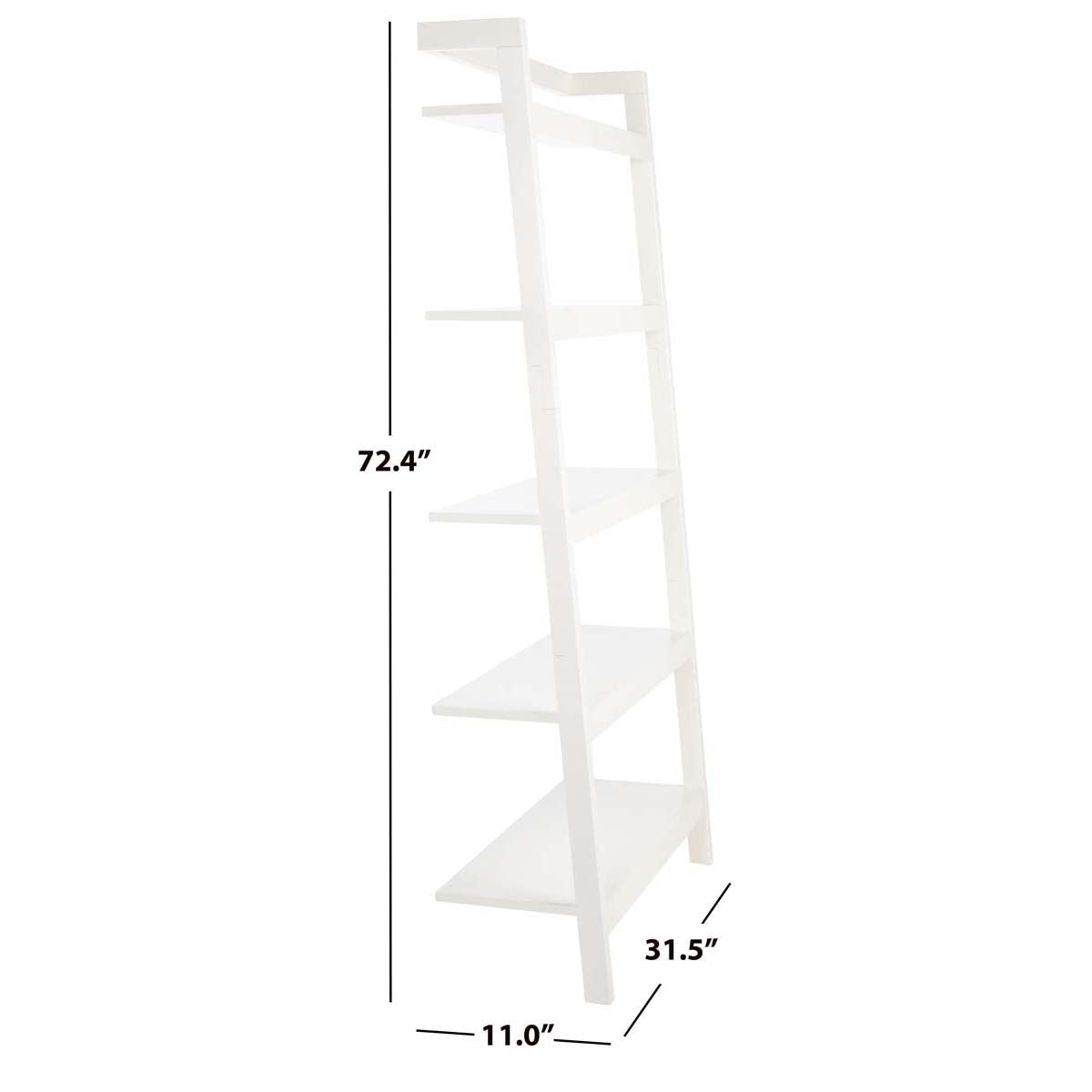 Beauregard 5 Tier Leaning Etagere | Safavieh - White