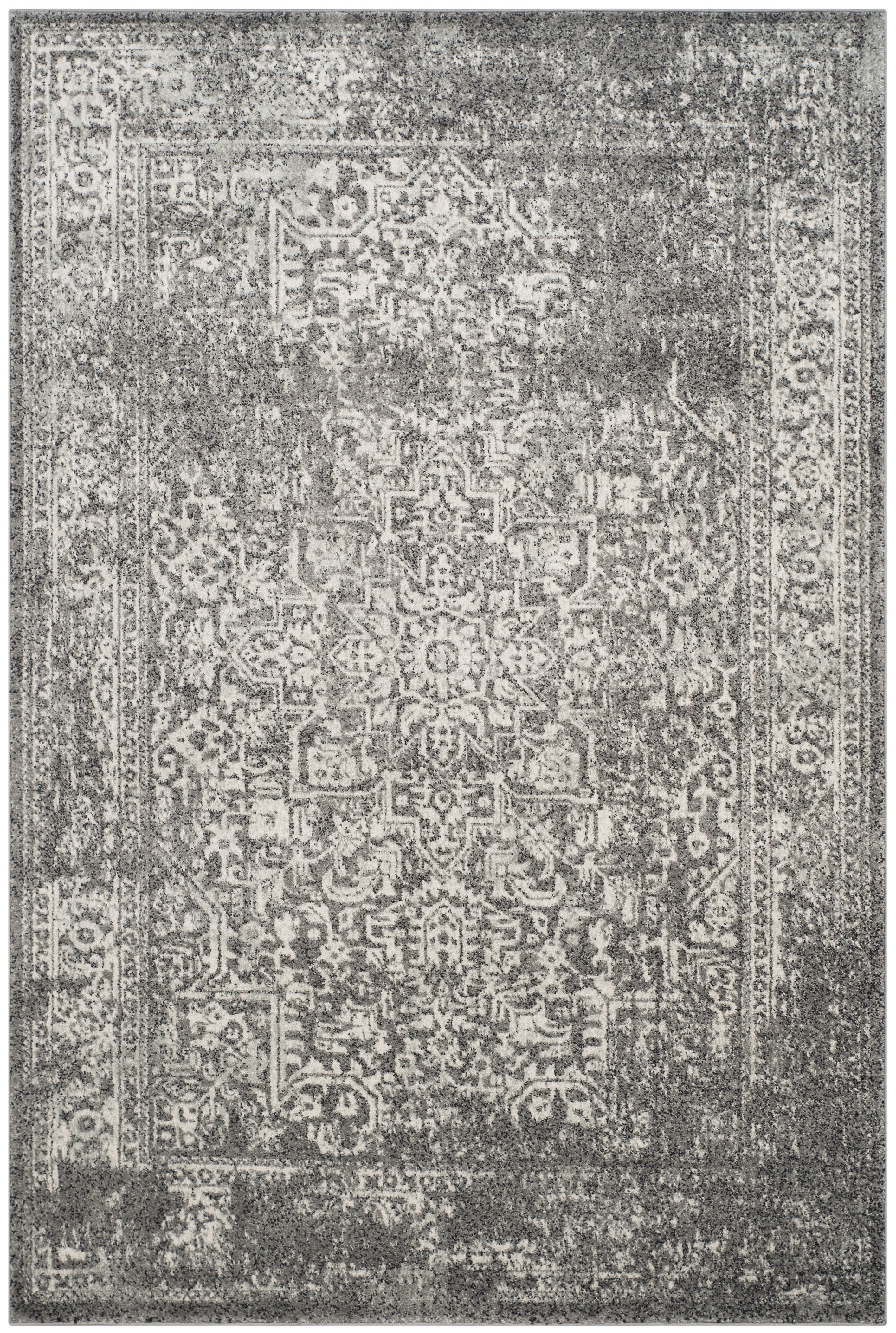 Safavieh Evoke 256 Rug, Grey, EVK256 - Grey / Ivory