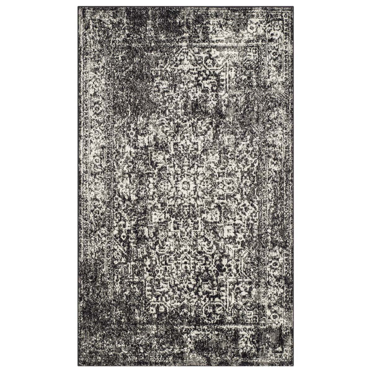 Safavieh Evoke 256 Rug, Black, EVK256 - Black / Grey