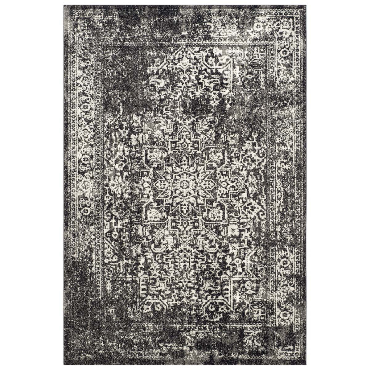 Safavieh Evoke 256 Rug, Black, EVK256 - Black / Grey