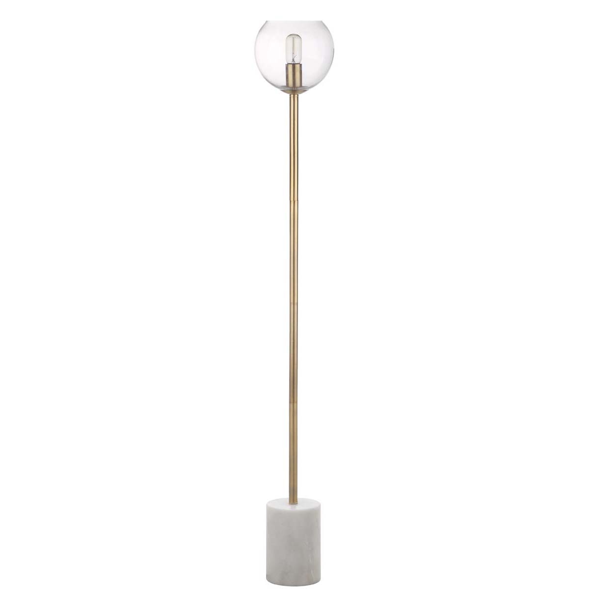 Safavieh Bradley Floor Lamp, FLL4002 - White/Brass Gold